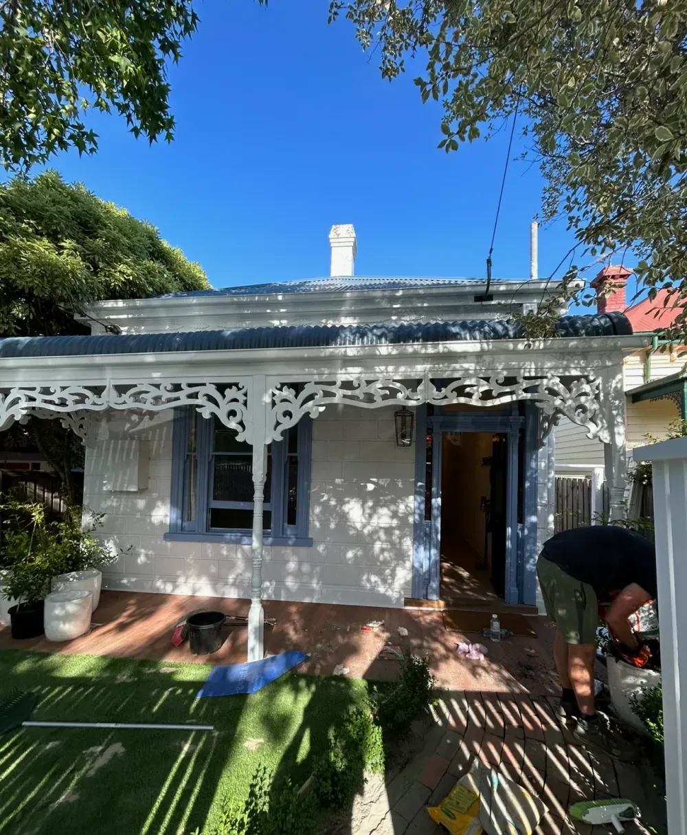 Exterior painting job.