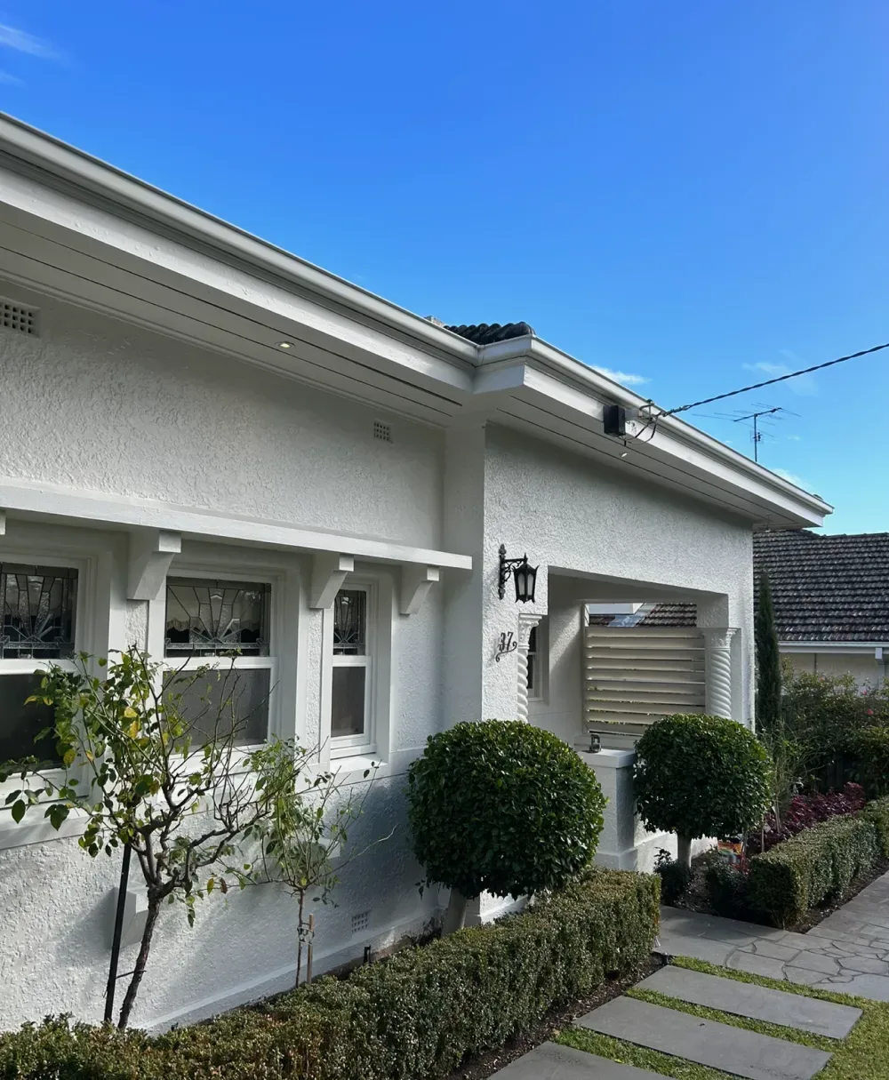 Exterior render painting job.