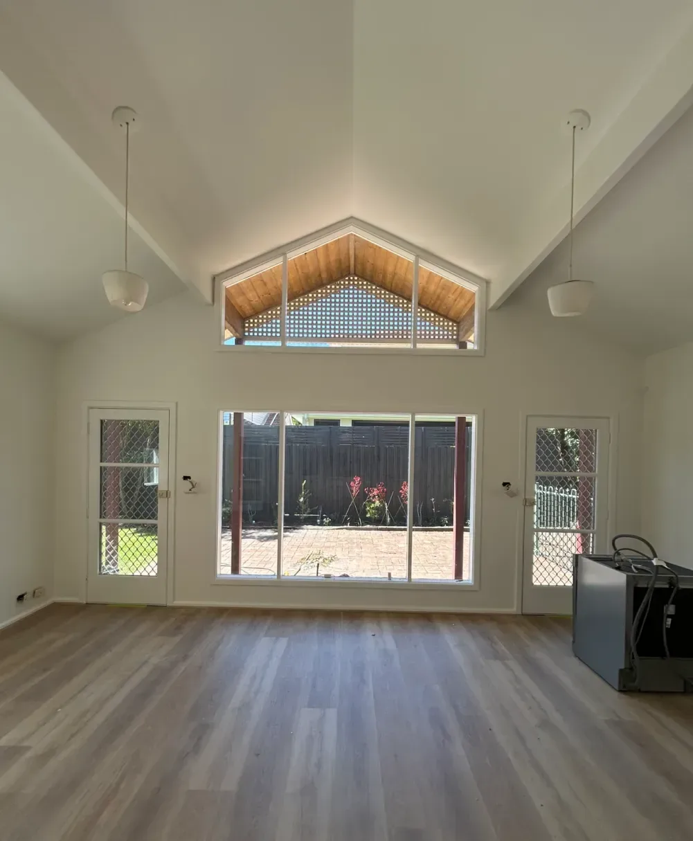 Interior walls painting job.