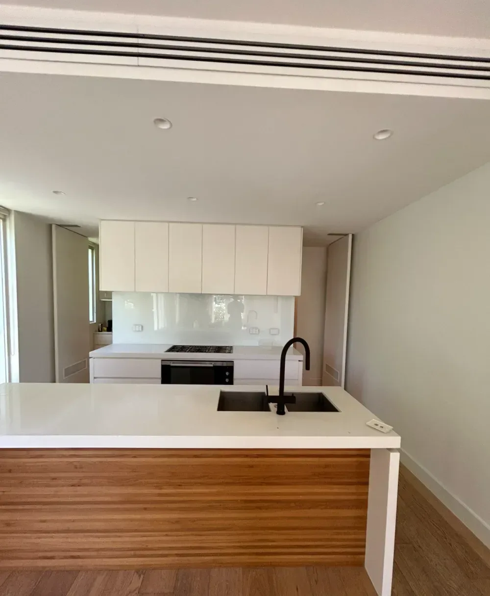 Interior kitchen painting job.